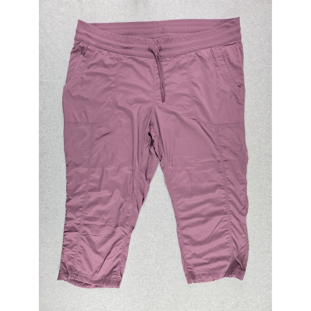 The North Face Aphrodite Pants Womens 3X Purple Lightweight Hiking Capri Cropped